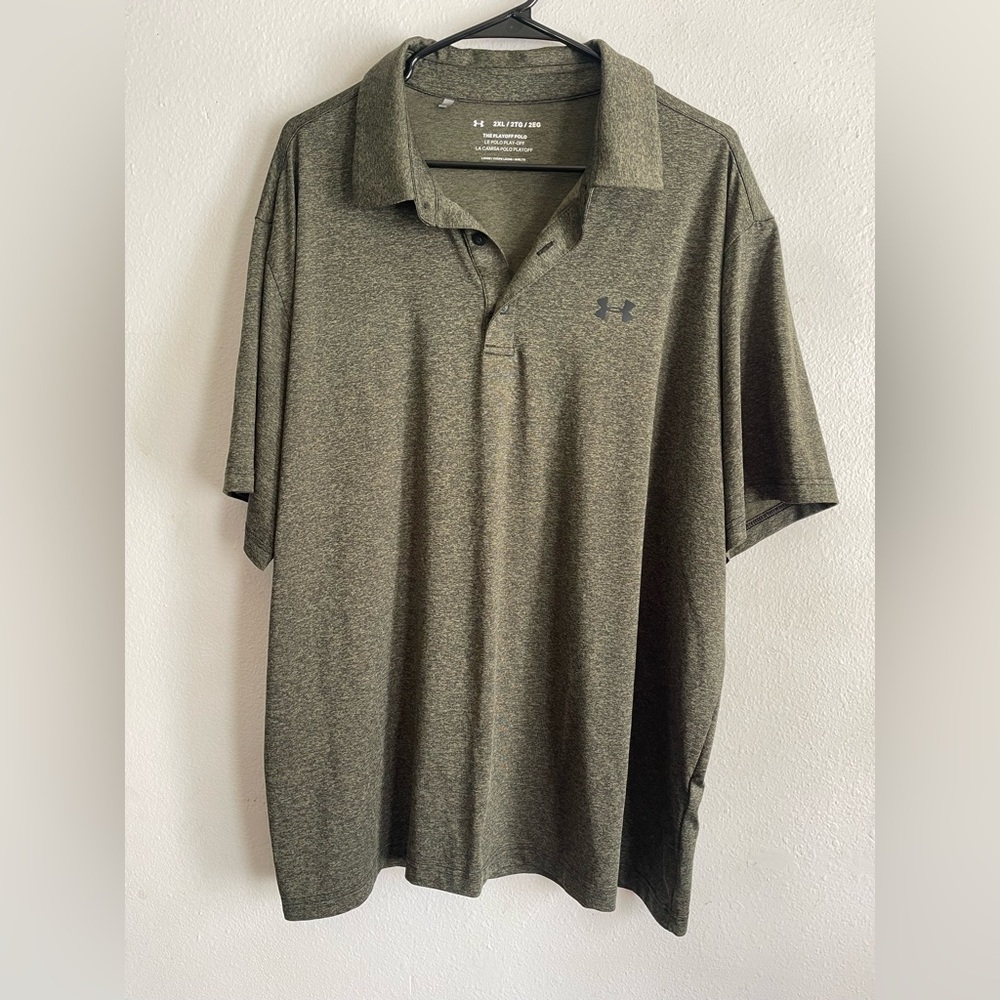 Under Armour Men's Dark Green Polo Shirt